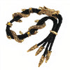 Bracelet dragon dorée
