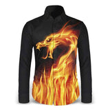 Chemise dragon flamme