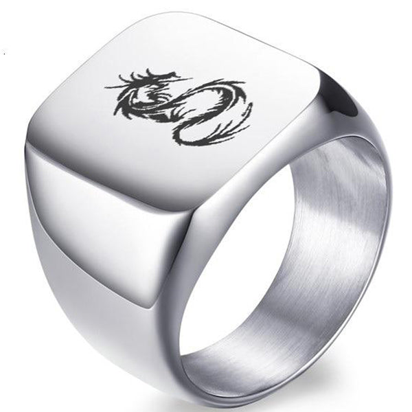 Chevalière Dragon