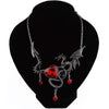 Collier coeur cristal