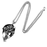 Collier Croix Avec Dragon