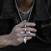 Collier croix fantaisie