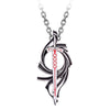 Collier Dragon Épée Rouge