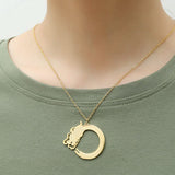 Collier dragon femme