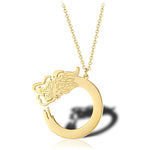 Collier dragon femme