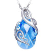 Collier dragon larme glaciale