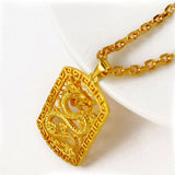 Collier Dragon Rectangle