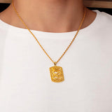Collier Dragon Rectangle
