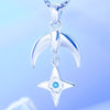 Collier lune et etoile argent
