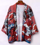 Haori japonais homme dragon rouge