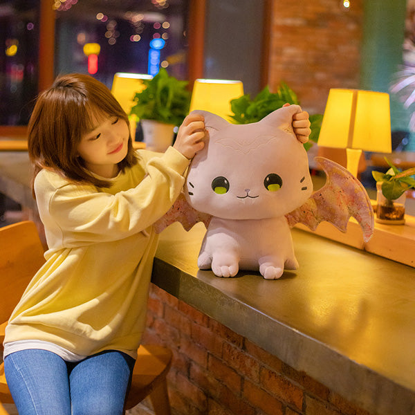 Peluche Dragon Chat Ailé