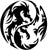 Sticker Voiture Yin Yang