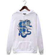 Sweat Dragon Bleu Imprimé
