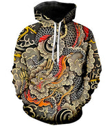Sweat dragon japonais nuage