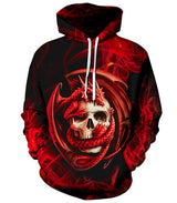 Sweat dragon tête de mort