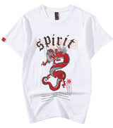 T-Shirt Avec Dragon Rouge