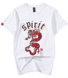 T-Shirt Avec Dragon Rouge