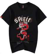 T-Shirt Avec Dragon Rouge