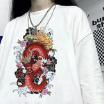 T-Shirt Dragon Chinois Femme