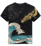 T-Shirt Dragon Doré