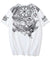 T-shirt dragon fleuri