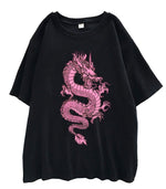 T Shirt Dragon Rose