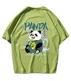 T-Shirt Motif Panda Vert