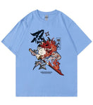 T-Shirt Neko Ninja Bleu