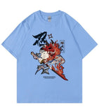 T-Shirt Neko Ninja Bleu