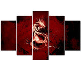 tableau avec dragon
