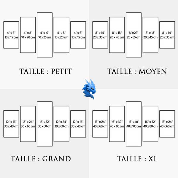 Tableau Dragon Crépuscule
