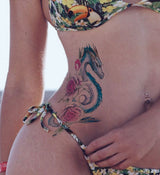 Tatouage éphémère dragon femme