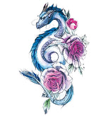 Tatouage éphémère dragon femme