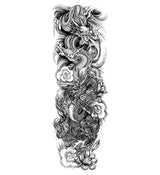 Tatouage éphémère dragon jumeaux
