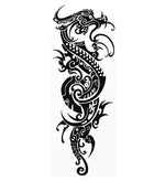 Tatouage éphémère dragon tribal