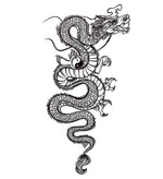 Tatouage éphémère dragon yin yang