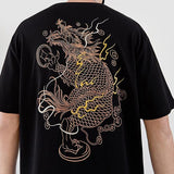 Tee Shirt Dragon Chinoise Broderie