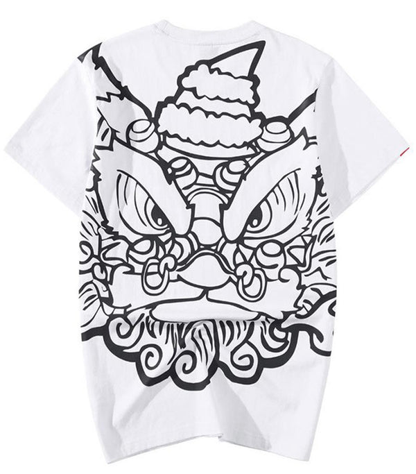 Tee Shirt Dragon Lion Imprimé