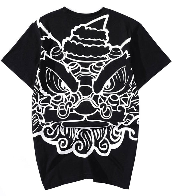 Tee Shirt Dragon Lion Imprimé