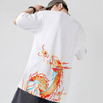 Tee Shirts Dragon Chinois Flame